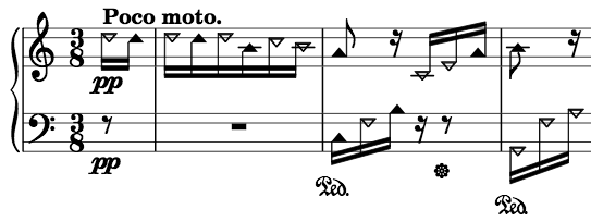 Short Preview of Für Elise in TwinNote Music Notation